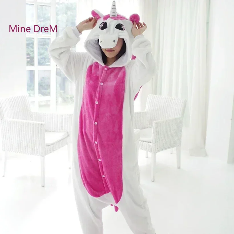 Unicorn Kigurumi Animal Onesies Pajama Girls Cosplay Costume Unicorn Jumpsuit Christmas Gif
