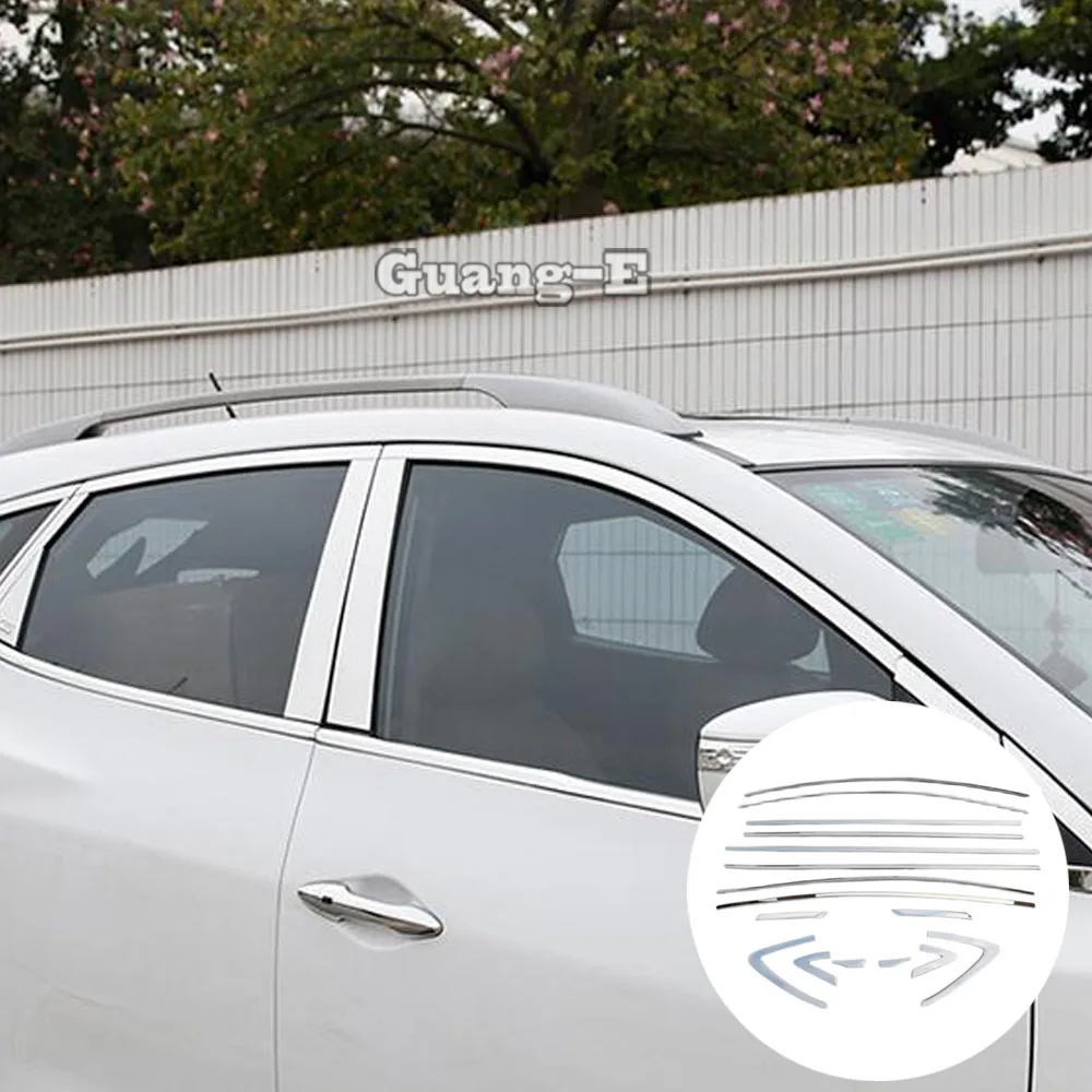 

Stick Glass Window Garnish Pillar Middle Column Strip Trim Panel Cover For Hyundai IX35 2010 2011 2012 2013 2014 2015 2016 2017
