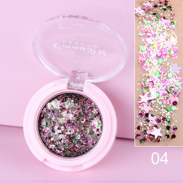 Jewels Eyeshadow Shimmer Pigment Body Face Eye Glitter Sequin Gel Cream Eye Shiny Skin Face Festival Cosmetic Glitter