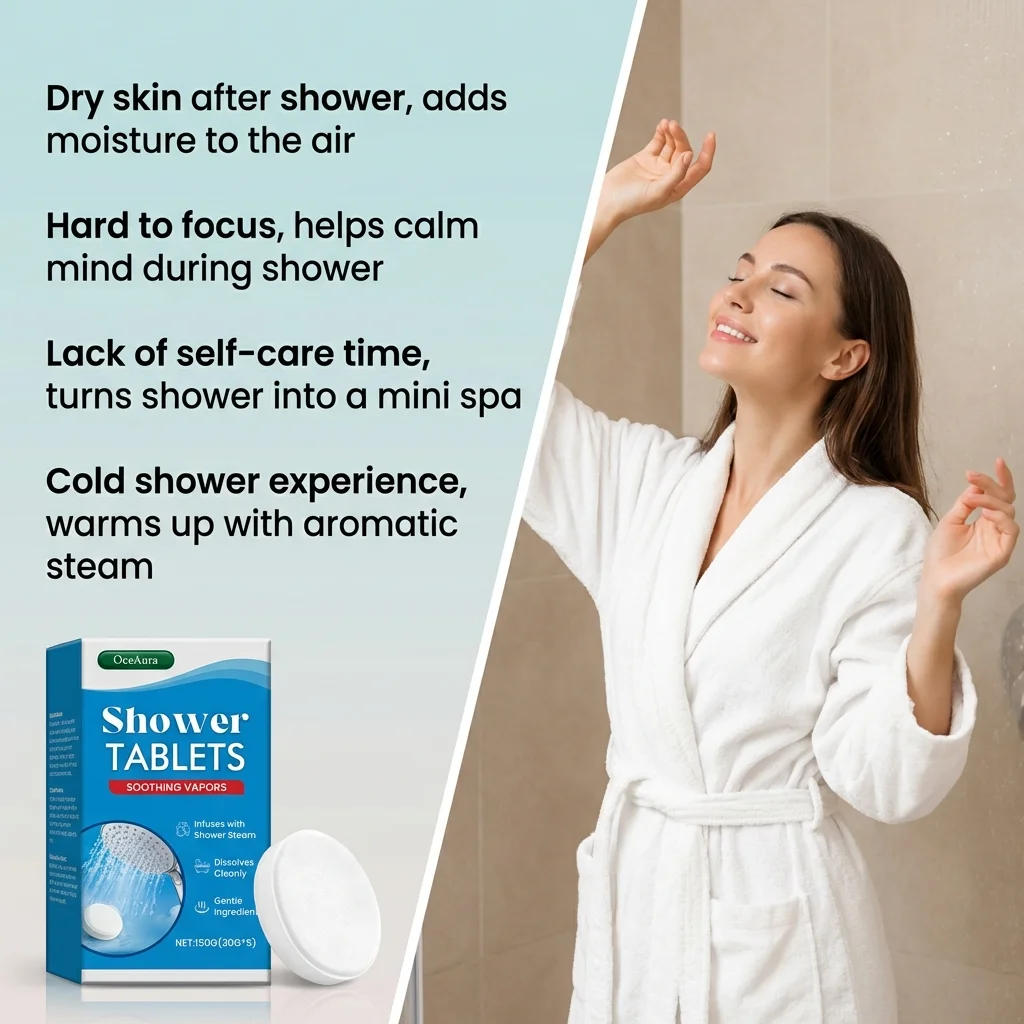 Aromatherapy Shower Steamers for Stress Relief and Moisturizing Relaxation
