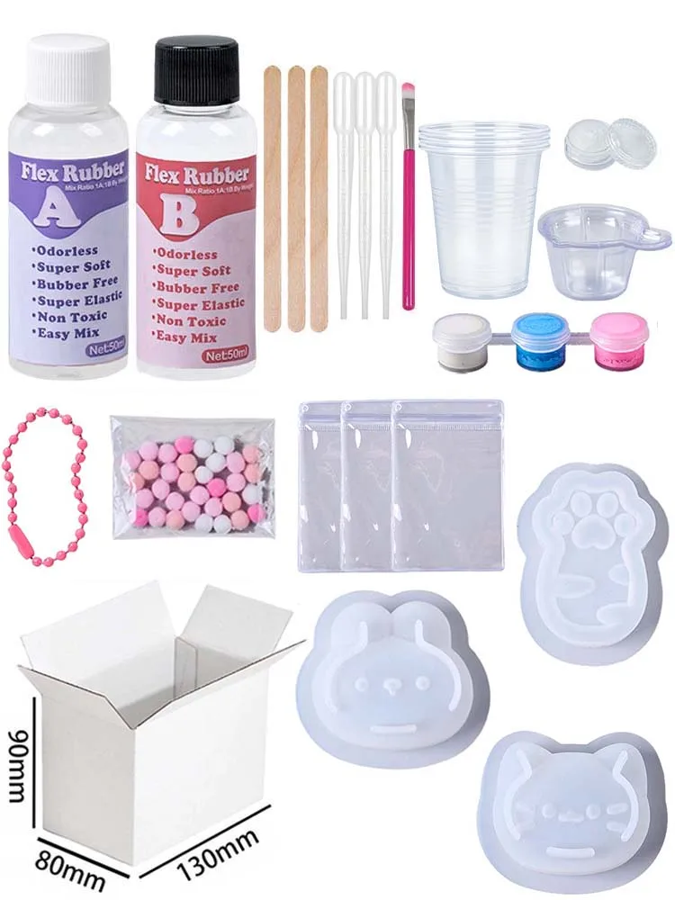 Squishy Gel Silicone Mold DIY Kit for Handmade Decompression Toys
