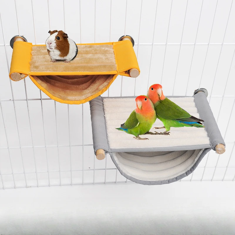 Parrot Hanging Hammock Removable Washable for Parrot Bird Cage Small Pet Hamster House 1PC parrot hanging hammock