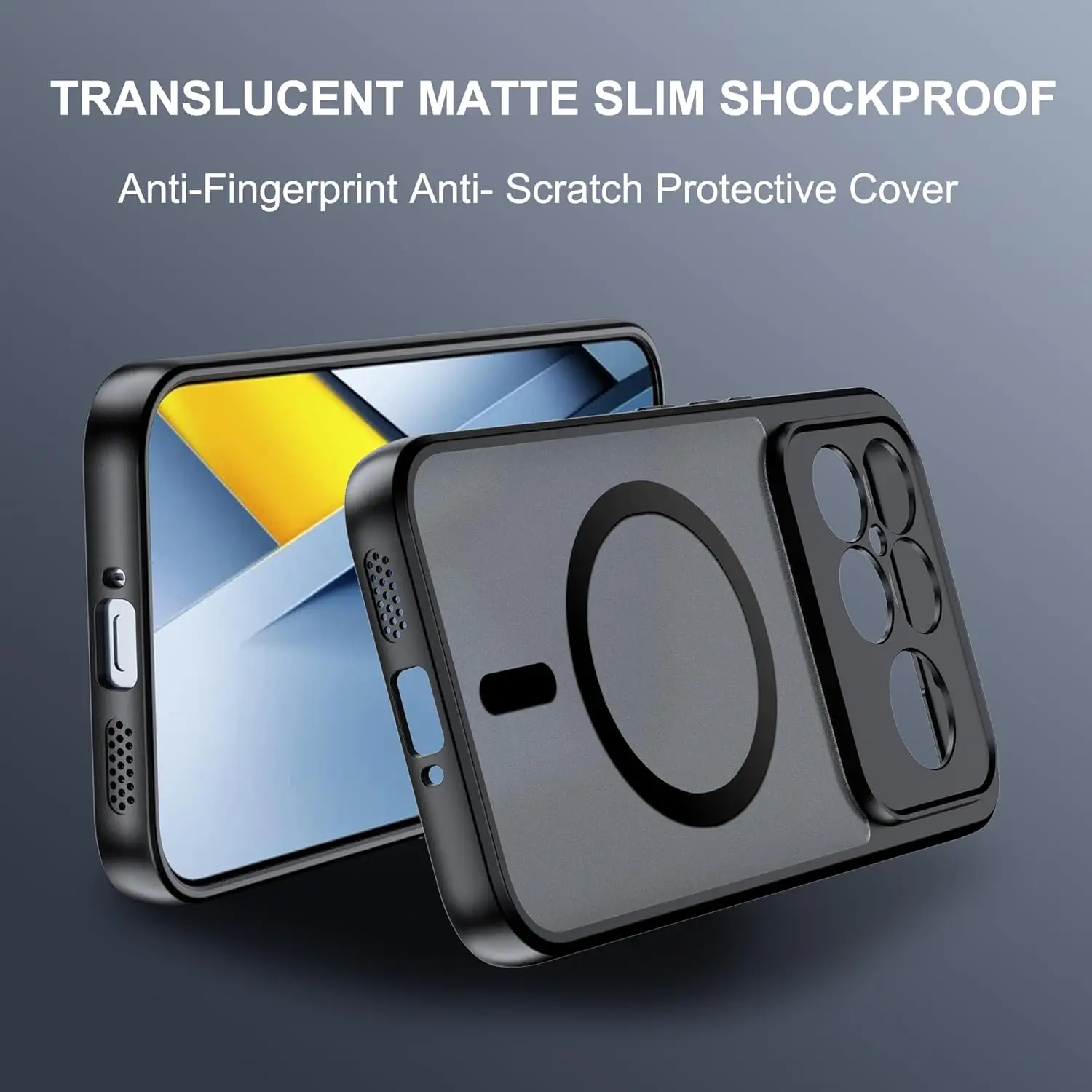 Magsafe Magnetic Wireless Charging Shockproof Matte Back Cover