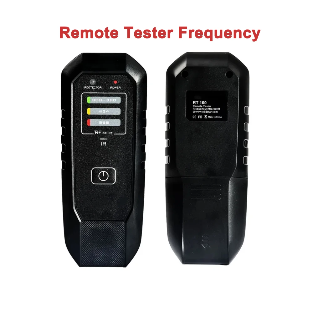 

Newest OBDSTAR RT100 Remote Tester Key Frequency Infrared IR For 300Mhz-320Mhz/434Mhz/868Mhz Car Diagnostic Tool