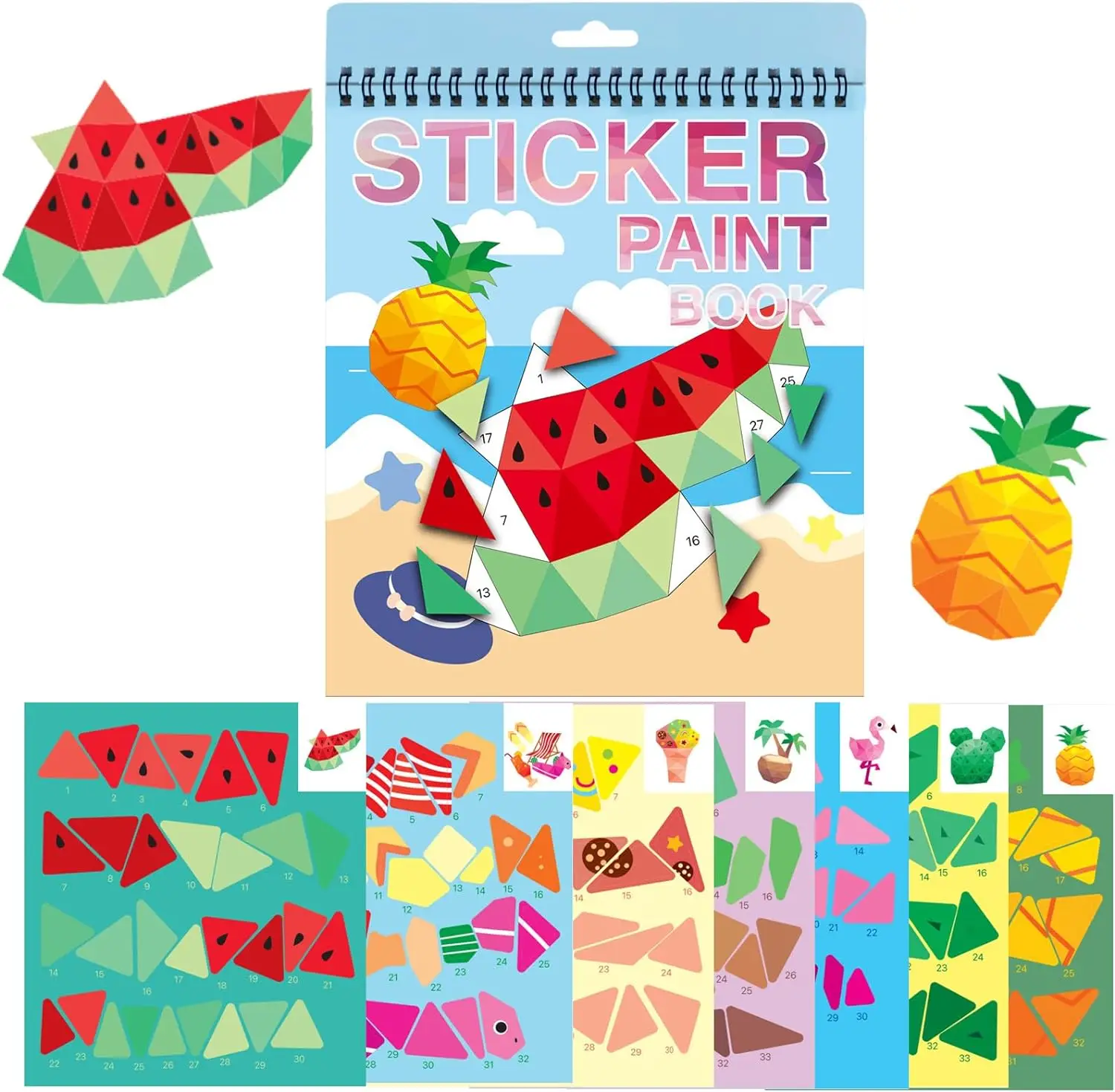 Sticker Book Crafts for Kids Ages 4-8: Engaging Brain Game and Travel Toy Gift