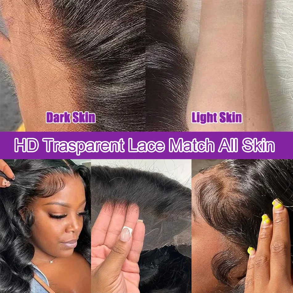 40 46 Inch Bone Straight 13x6 Hd Lace Frontal Wig For Women Black 13x4 Human Hair Wigs Pre Plucked 360 Full Lace Wig Human Hair