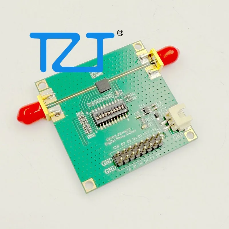 TZT 1.1-3GHz 8비트 디지털 위상 시프터 모듈 60dBm 고선형성 360도 RF 위상 조정기