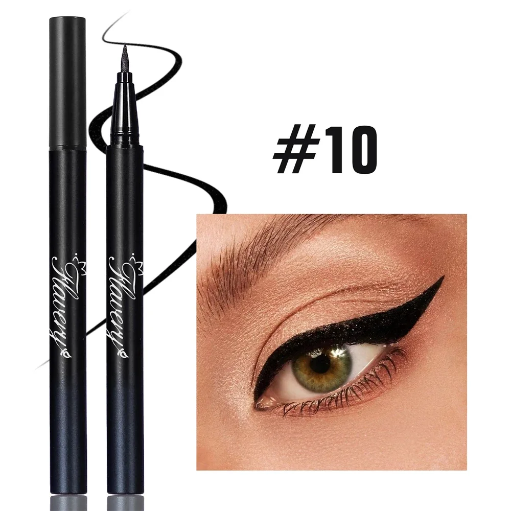 Flüssiger Eyeliner In Rauchigem Schwarz-violett Mit Glitzer Effekt_voghion.com