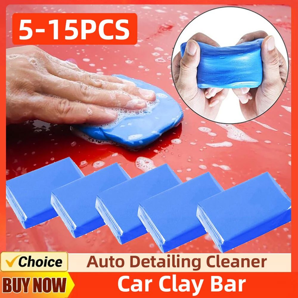 5-15 Pcs Car Wash Cleaner Sludge Mud Blue Car Cleaning Clay Bar Auto Detailing Cleaner Auto Detailing Tool car detailing cleaner car cleaning tool car cleaning clay bar
