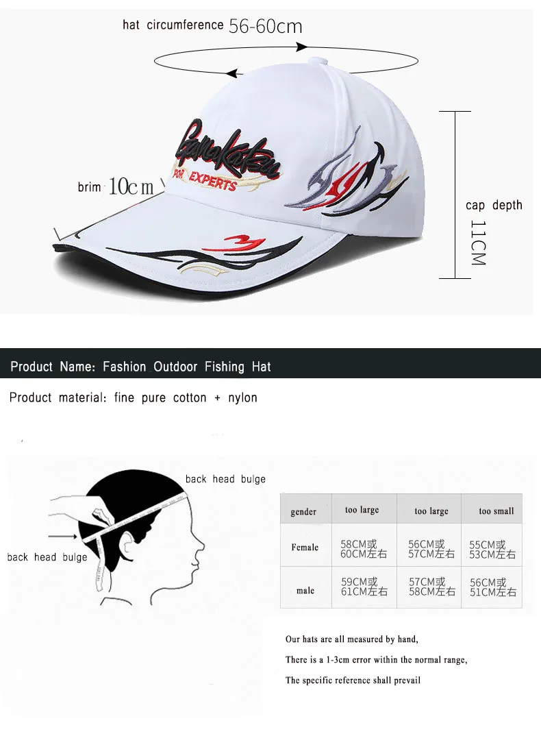 Description Picture 5 of itemGamakatsu Fishing Hat with Clip Windproof Sunscreen Bucket Hats Breathable Baseball Cap Men's Outdoor Moisture Wicking Cap