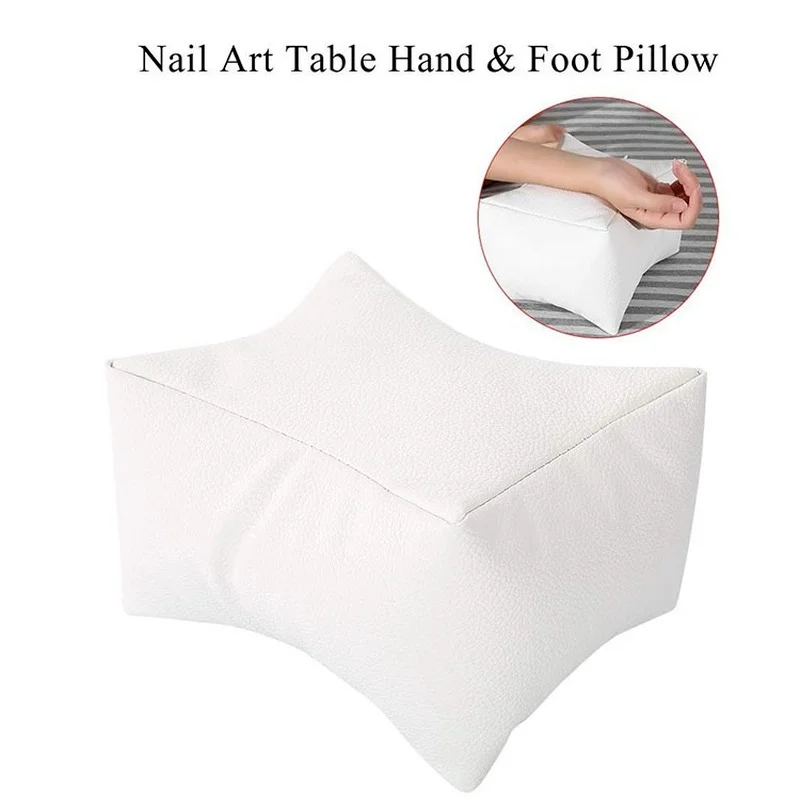 Nail Table Pillow Hand Foot Rest Manicure Pedicure Nail Cushion Holder Desk Arm Rest Hand Pillow Professional Soft PU Tools