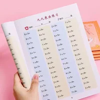 48 Pages Children Multiplication Practice Workbook Learning Mathematics Textbook Handwritten Arithmetic Exercise Books for Kid 1