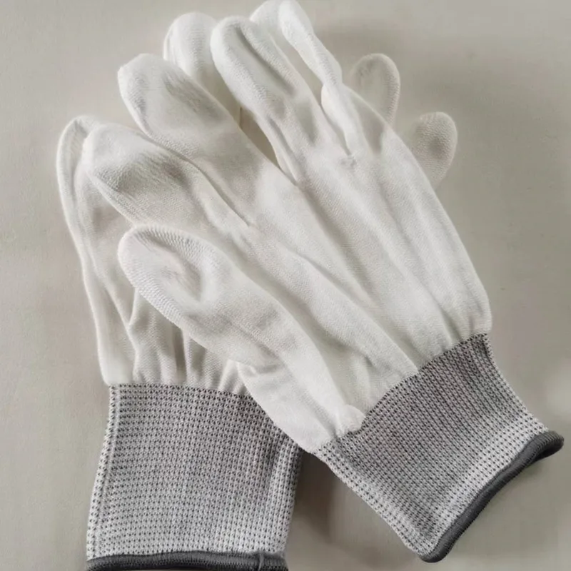 6pair Antistatic Gloves Anti Static ESD Electronic Working Gloves pu coated palm coated finger PC Antiskid for Finger Protection 5