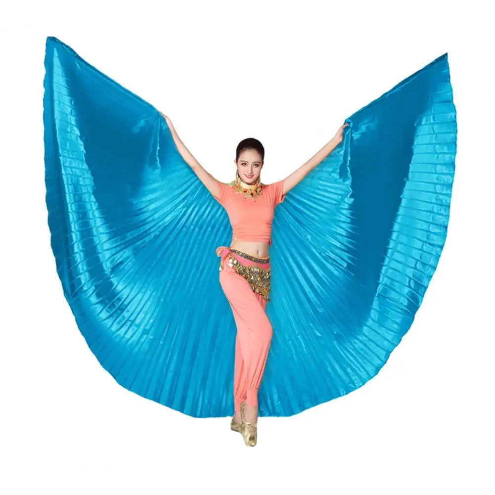 

1 Set Belly Dance Wing Prop with Telescopic Rod Eye-catching Wing Prop Cosplay Costume for Parties Festivals Decoration