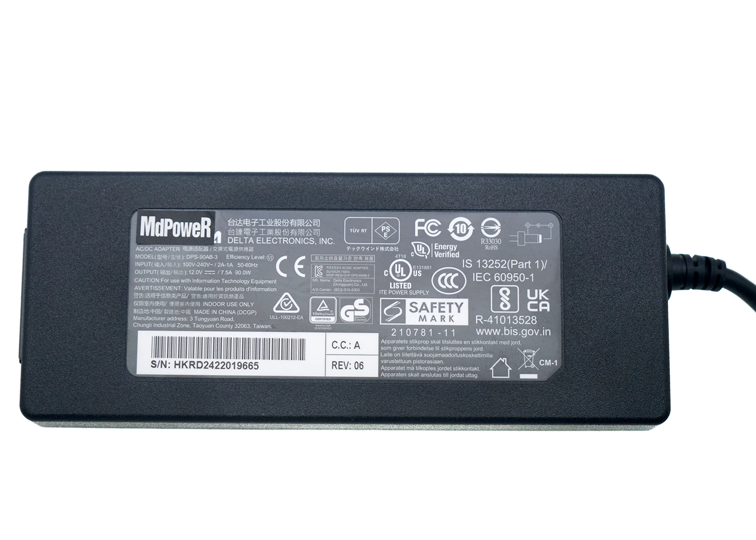 오리지널 델타 DPS-90AB-3 12V 7.5A 7A 90W AC DC 어댑터 충전기 셀빈 QNAP TS-451 NAS QE805 전원 공급 장치 새 제품