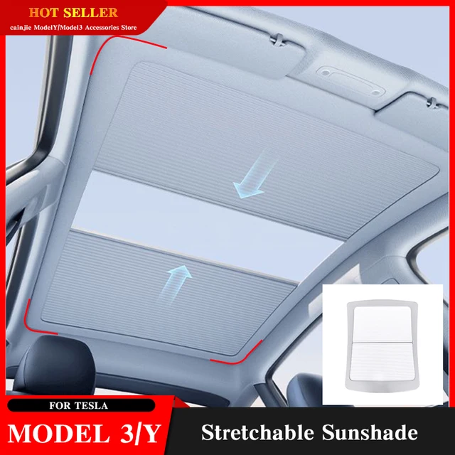 A Tesla Model Y 2023 -As Kiegészítők Árnyékoló Nettó Tetőháló Árnyalatai Védelmező Napfényes Autó Napsókor Napfény Árnyékolása 3 2022 Új