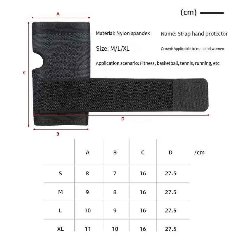 Wrist Brace 1PC Adjustable Wrist Compression Strap Sport Support For Fitness Weightlifting Tendonitis Pain Relief