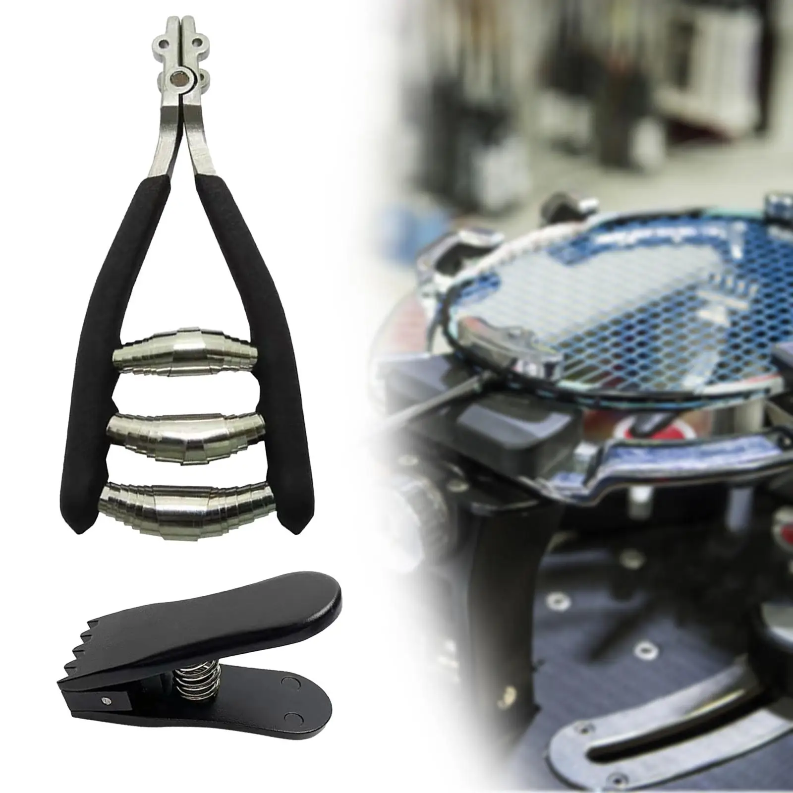 Starting Clamp Clamping Tool Badminton Starting Stringing Clamp Wide Head Squash Racket Tennis with Flying Clip Equipment Starting Clamp Clamping Tool Badminton Starting Stringing Clamp Wide Head Squash Racket Tennis with Flying Clip Equipment