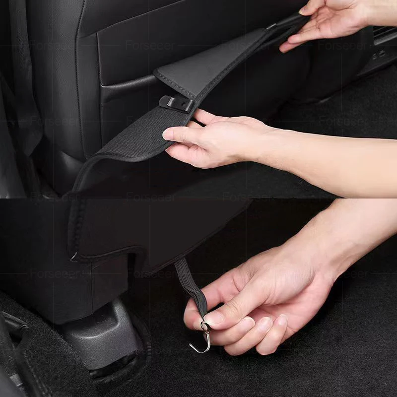 2PCS PU Leather Car Seat Anti Kick Pad Seat Back Protector Mat For Lexus NX NX200 NX300 NX200t NX300h NX350H Auto Accessories