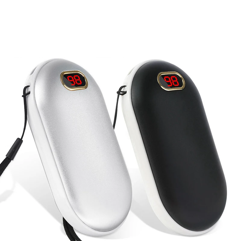 1Pc Travel Handy Mini Pocket Warmer Warming Product 8000Mah Cute Usb Ricaricabile Led Scaldamani Elettrico