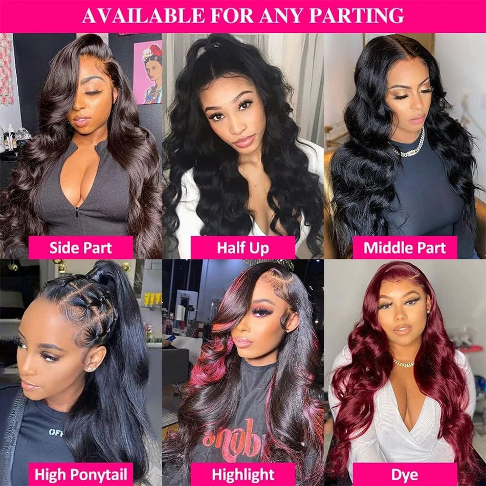 Body Wave Human Hair Wigs Lace Front Pre Plucked With Baby Hair Brazilian 13x4 Virgin Human Lace Frontal Wig For Women