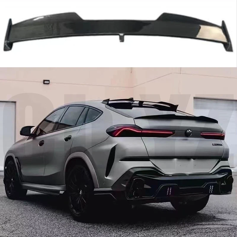 

For 2020 2021 2022 2023 BMW X6M X6 F96 G06 100% Real Carbon Fiber Highquality Rear Spoiler Trunk Lid Diffuser OEM Styl