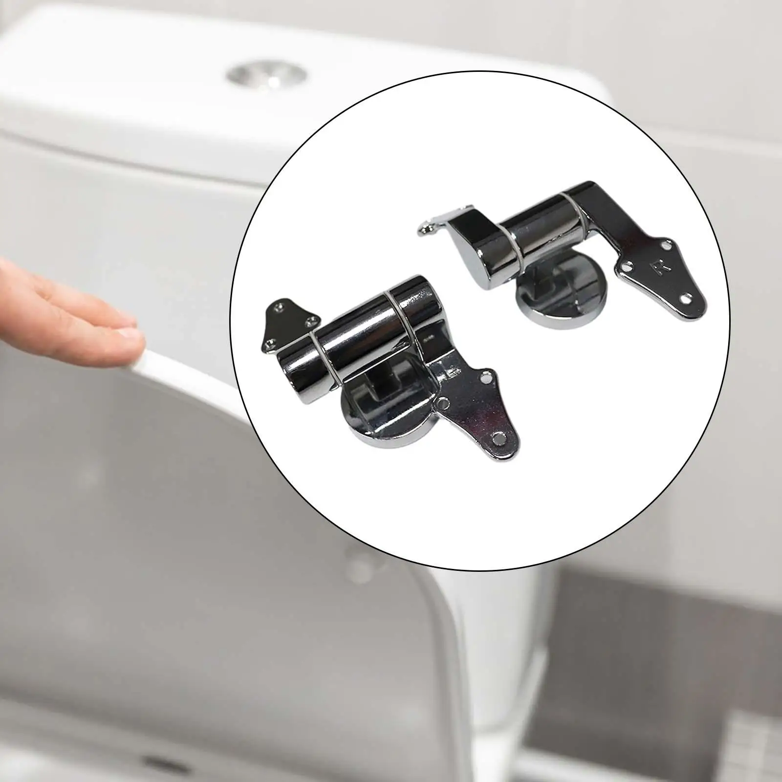 Toilet Seat Lid Hinge Durable WC Hinge Premium Multipurpose Adjustable Replacement Hinges for Toilet Seat Repair Bathroom