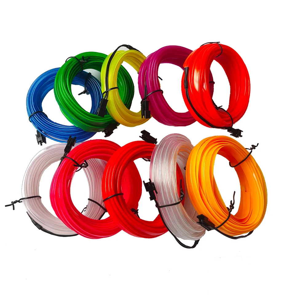 Flexible Car Interior LED Neon Strip Lights USB