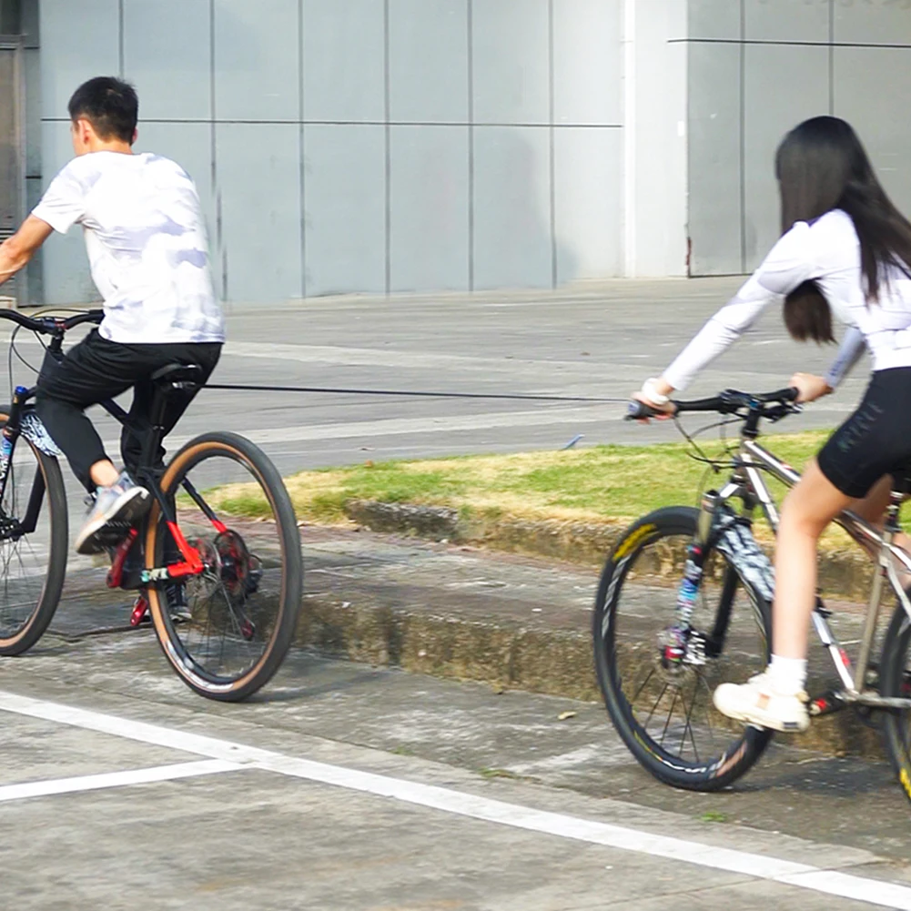 Retractable Bicycle Traction Rope for Mountain Bikes