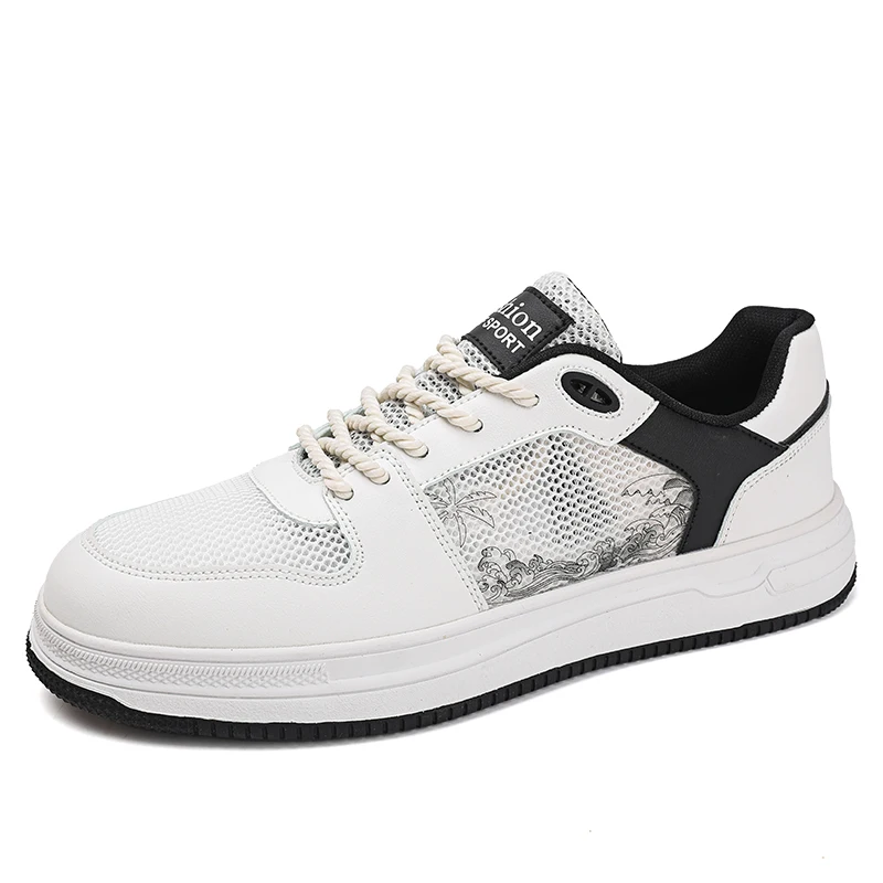 

Mens Shoes Small White Shoes Male 2023 Summer Casual Hundred with High Value Board Shoes Men Breathable Mesh Sports Shoes Man