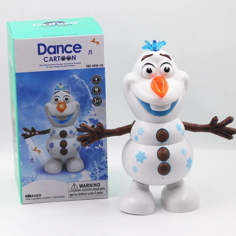 Disney Movie Anime Figure Frozen Olaf Action Figure Dance Doll Olaf Giocattolo Elettrico Con Regali Musicali Regalo Xms