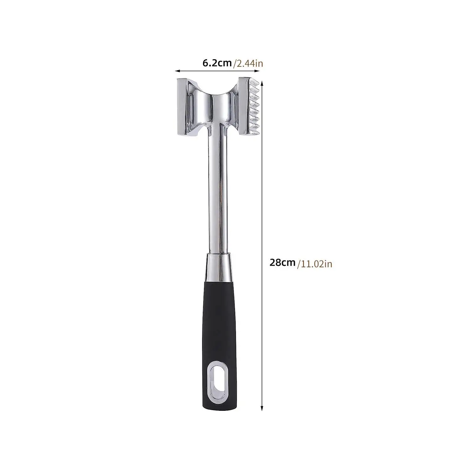 Double Sided Meat Tenderizer, Heavy Duty Hammer tool, Mallet Tool, Steak Pounder for poultry, pork