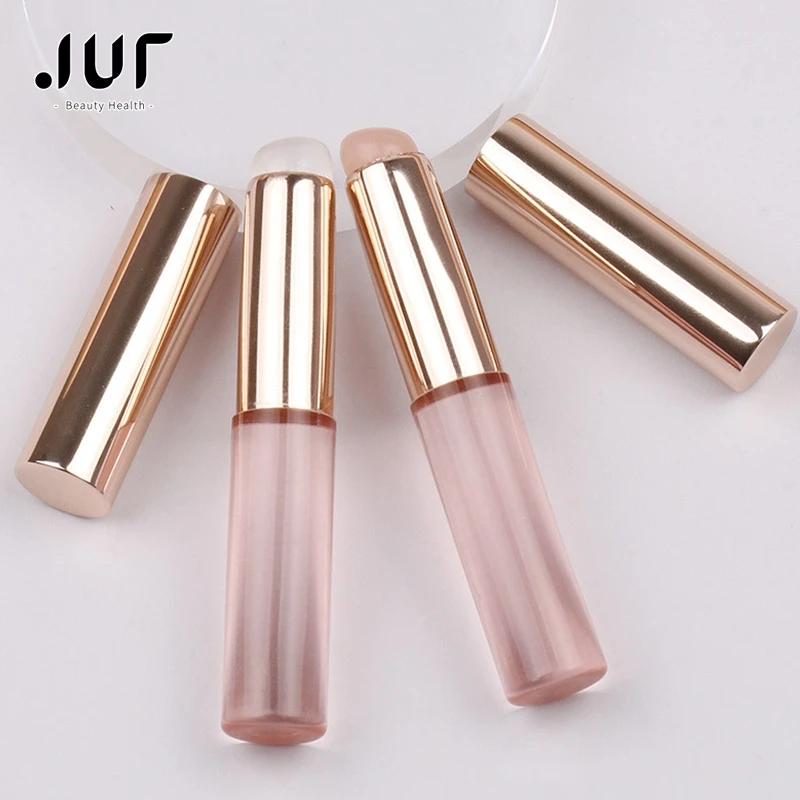 

Silicone Lip Brush Angled Concealer Makeup Brush Tool Portable Round Head Like Fingertips Q Soft Lipstick Brush Concealer Brush