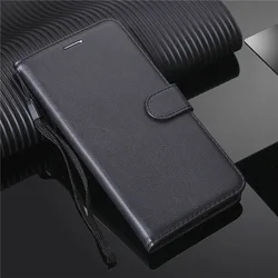 Leather Flip Phone Wallet Cover - A56 A36 5G (Black)