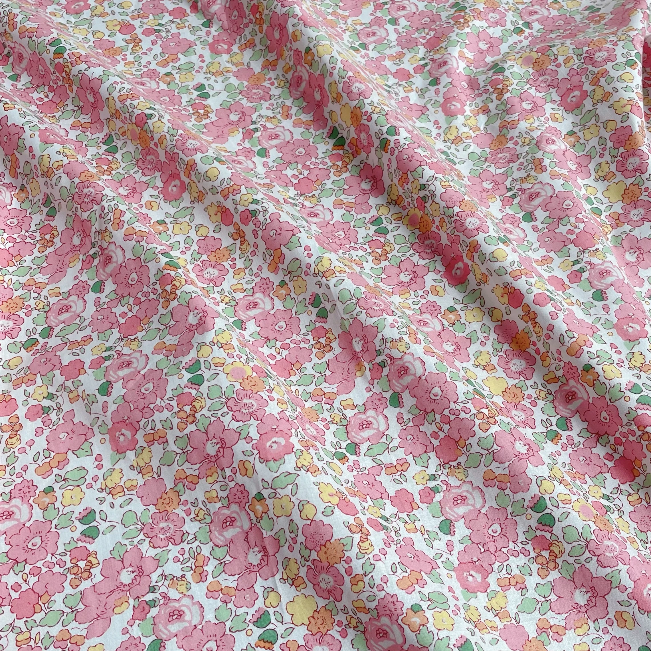 Liberty Floral Poplin Cotton Fabric Digital Printing For Sewing Cloth Dresses Skirt Kids Baby Designer cotton fabric cotton poplin fabric