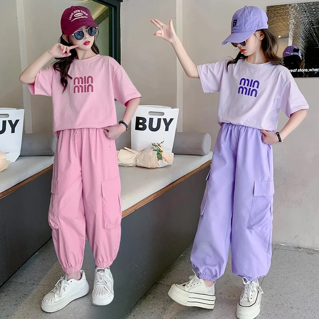 Summer Teen Girls Clothing Sets Children Fashion Korean Style