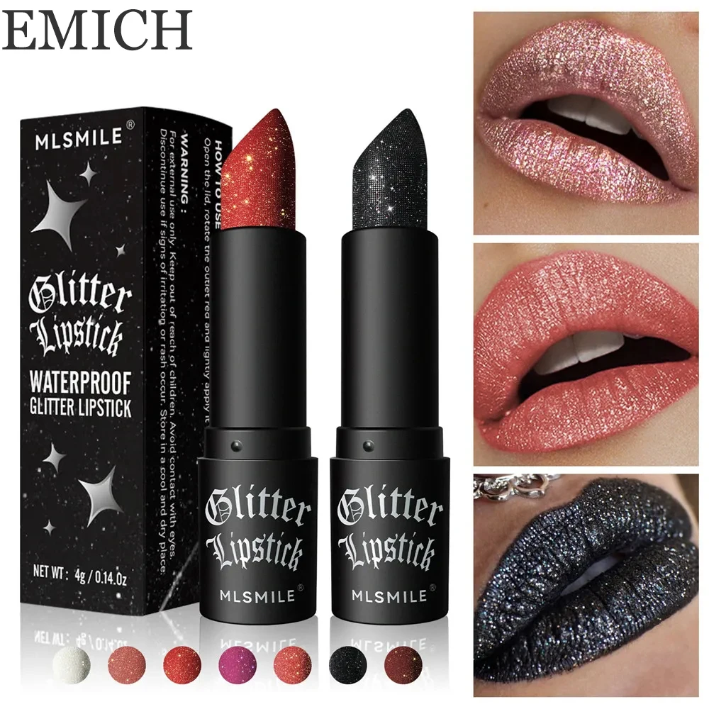 

Glitter Lipstick Waterproof Long Lasting Moisturizing Matte Non-stick Cup Pearlescent Diamond Lip Tint Red Sexy Lips Makeup