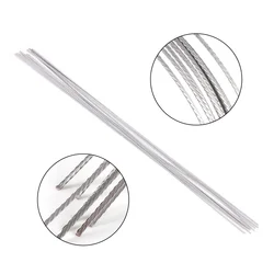AG 10Pcs/Pack Dental Orthodontic Stainless Steel Lingual Retainer Wire 150MM Flat Straight Twist Wires Dentistry Materials