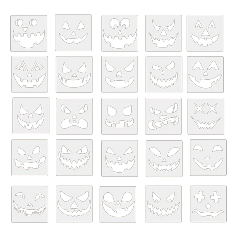 

25Pcs Halloween Painting Stencils Template Halloween Theme Painting Stencils Dropship