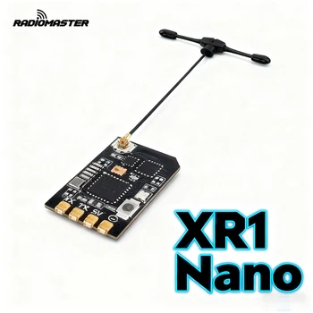 Ricevitore Radiomaster XR1 Nano ELRS ricevitore dual-band con antenna T da 2,4 Ghz multifrequenza per parti fai da te drone FPV