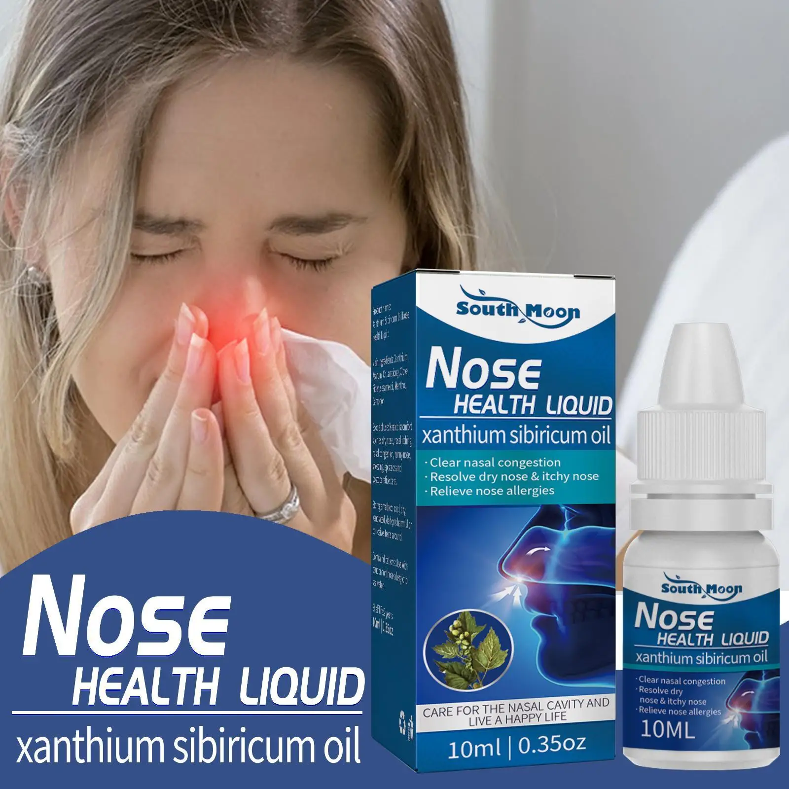 Cocklebur Nose Oil Rhinitis Nasal Essential Oil For Nasal Congestion