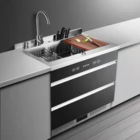ZK Embedded Stainless Steel Integrated Sink Intelligent Dishwasher Disinfection Cabinet Integrated 2