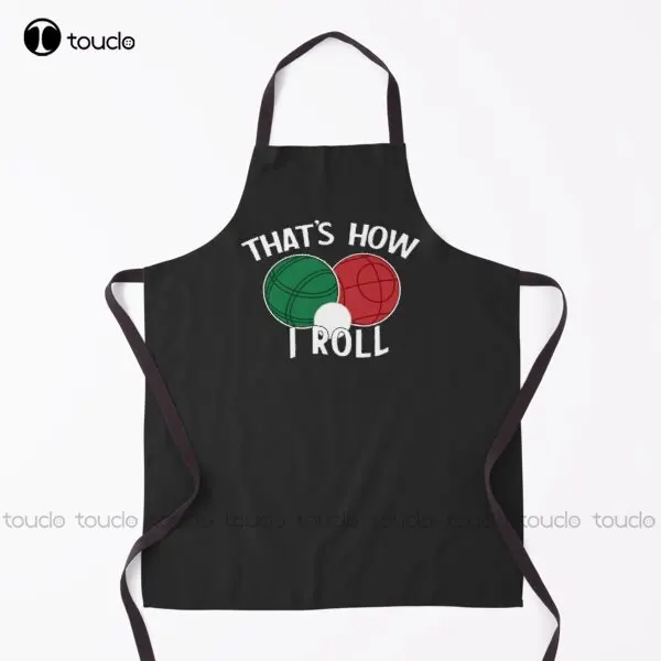 

Фартук для барбекю Bocce, как я ролл, для женщин и мужчин, унисекс, для взрослых, для сада, кухни, домашняя уборка, новый фартук на заказ