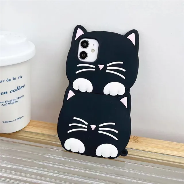 Sanchrinz - Cat Ear Holographic Phone Case - iPhone X / XS / XR / XS Max /  11 / 11 Pro / 11 Pro Max / 12 / 12 Mini / 12 Pro / 12 Pro Max / 13 / 12  Mini / 12 Pro / 12 Pro Max / 13 / 13 Pro / 13 Pro Max