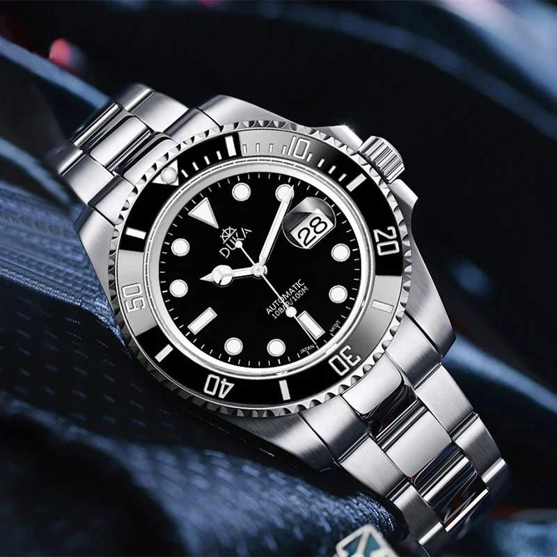 2024 New CISSDEN Diving Mens Mechanical Watches Automatic Watch For Men NH35A Sapphire Mirror Stainless Steel Waterproof Clock