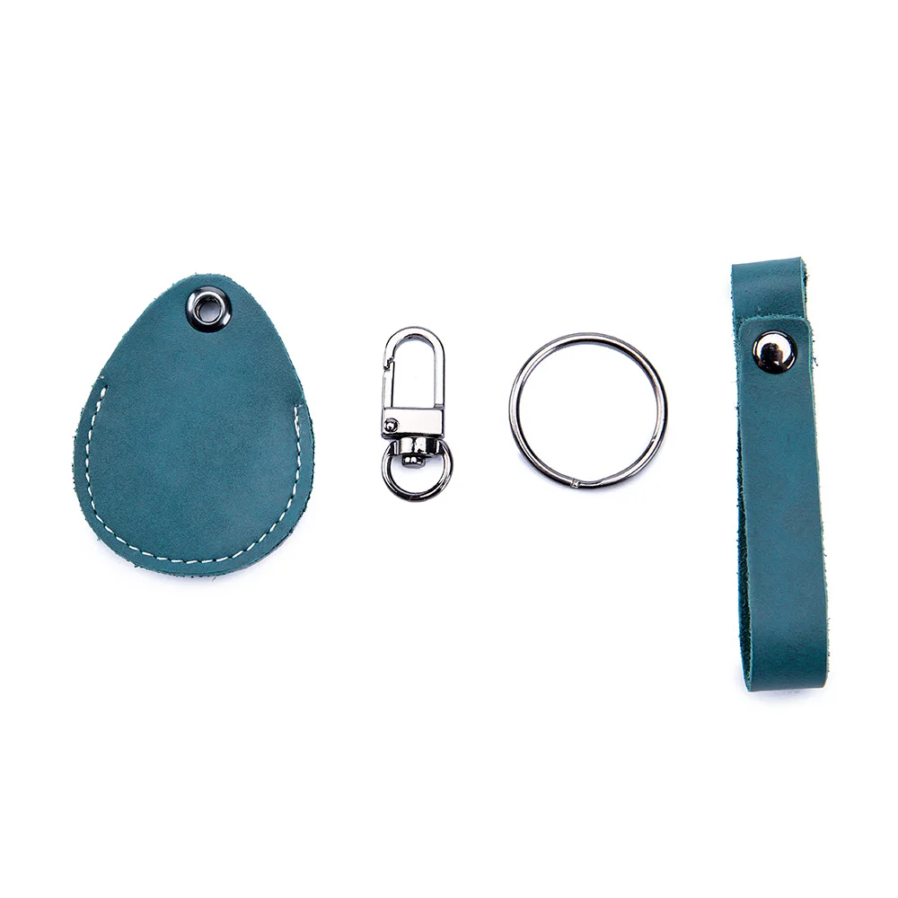 Koe Lederen Deurslot Toegang Tags Kaarthouder Sleutelhanger Sleutelhanger Id Card Case Sleutelhanger Toegang Card Bag Key Tag ring