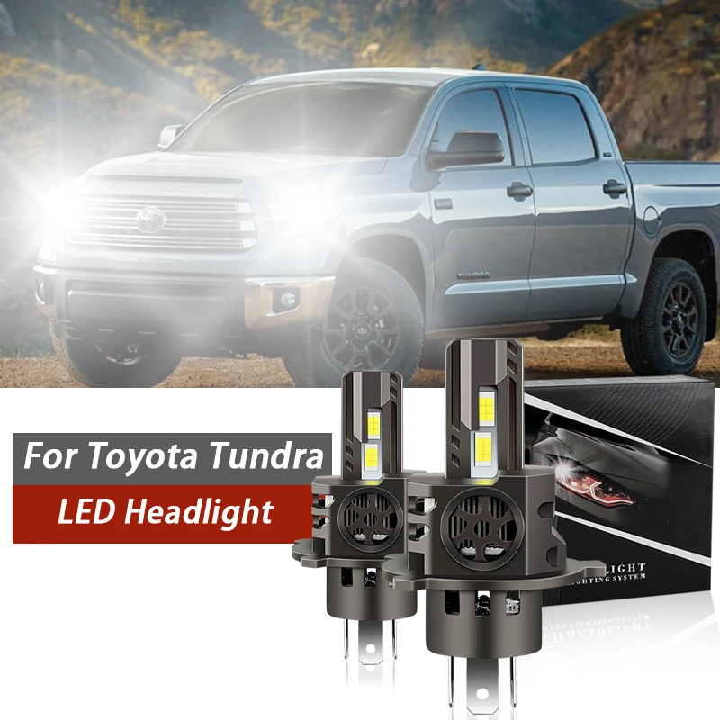 

2PCS LED Car Headlight Bulb 50W + Fog Lamp 6000K Bright Lights CSP 12V For Toyota Tundra 2000 2001 2002 2003 2004 2005 2006