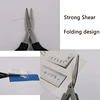 1PCS Mini Household Small Scissors Portable Folding Storage Scissors Sharp Stainless Steel Blades Sewing Fishline Scissor Tool 5