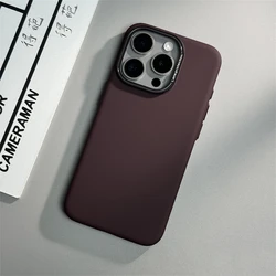 Ultra Thin Luxury Retro Matte Hard PC Shockproof Slim Phone Case with Silky Skin Finish - iPhone 14 Pro Max (JF2 Wine Red)