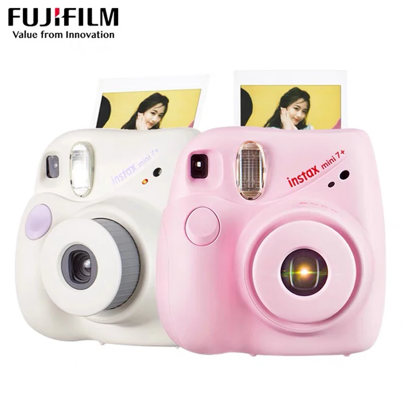 

Genuine Fujifilm Fuji Instax Mini 7+ Instant Film Photo Camera Pink Blue Back Color Instock Free Shipping Cheaper Than Mini 9